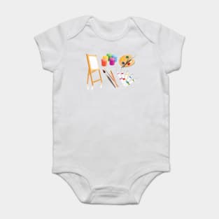 paint Brush Baby Bodysuit